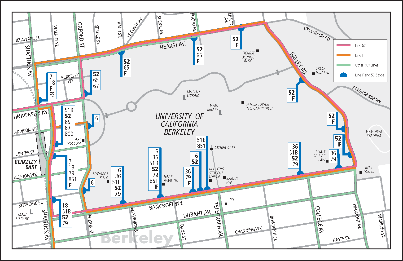 AC Transit Spider Map